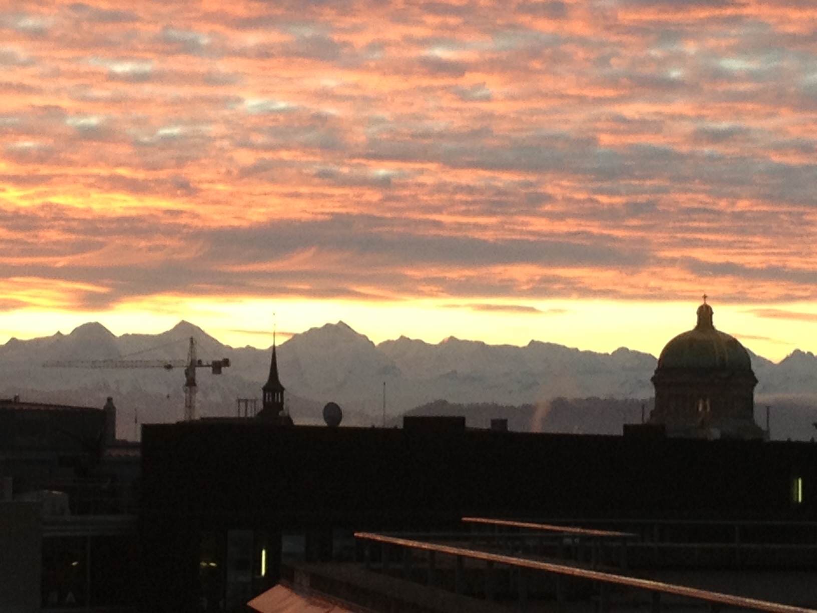 Ein schoener Effekt von "frueh in Bern sein"